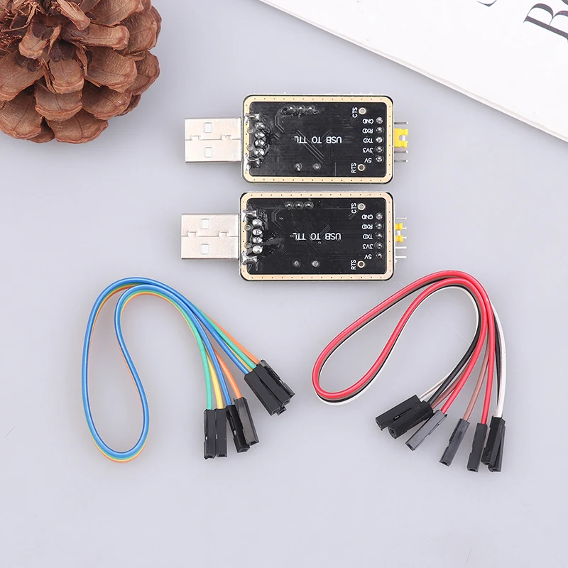 CH340G Serial Port Modules USB To TTL Converter UART Module CH340 3.3V 5V Nine Brush Plate For Arduino Diy Kit