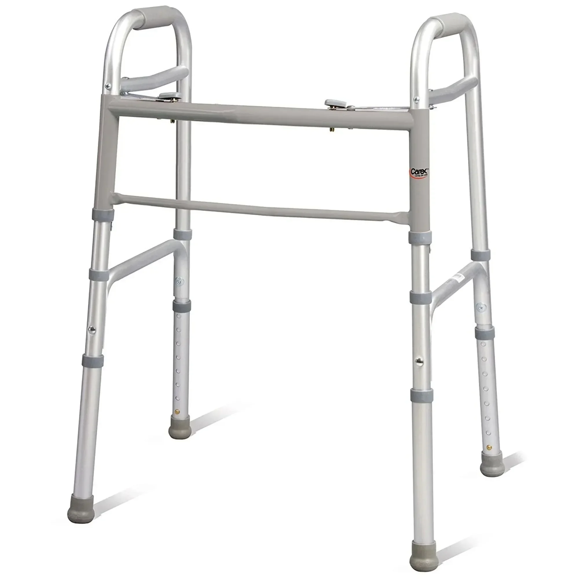 높이 조절 가능한 다리가 있는 성인용 알루미늄 접이식 보행기, 300파운드 무게 용량