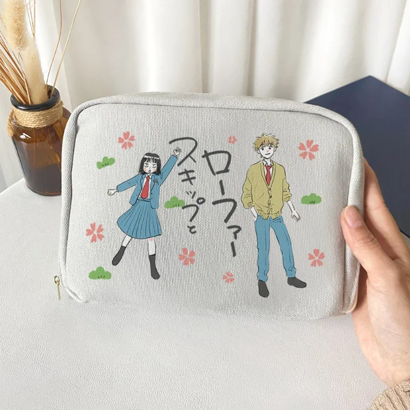 Anime Skip And Loafer Figure Stationery Bag Pencil Case A5 Size Kawaii Multilayer Large Capacity Student Gift For Girl