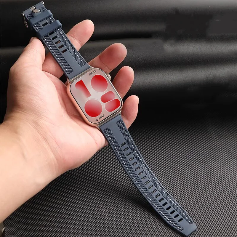 Soft Silicone Nylon Strap for Huawei Watch Fit 5-5Pro Breathable Sport Band for correa Huawei Watch Fit 4-4pro-3 Band Accessorie