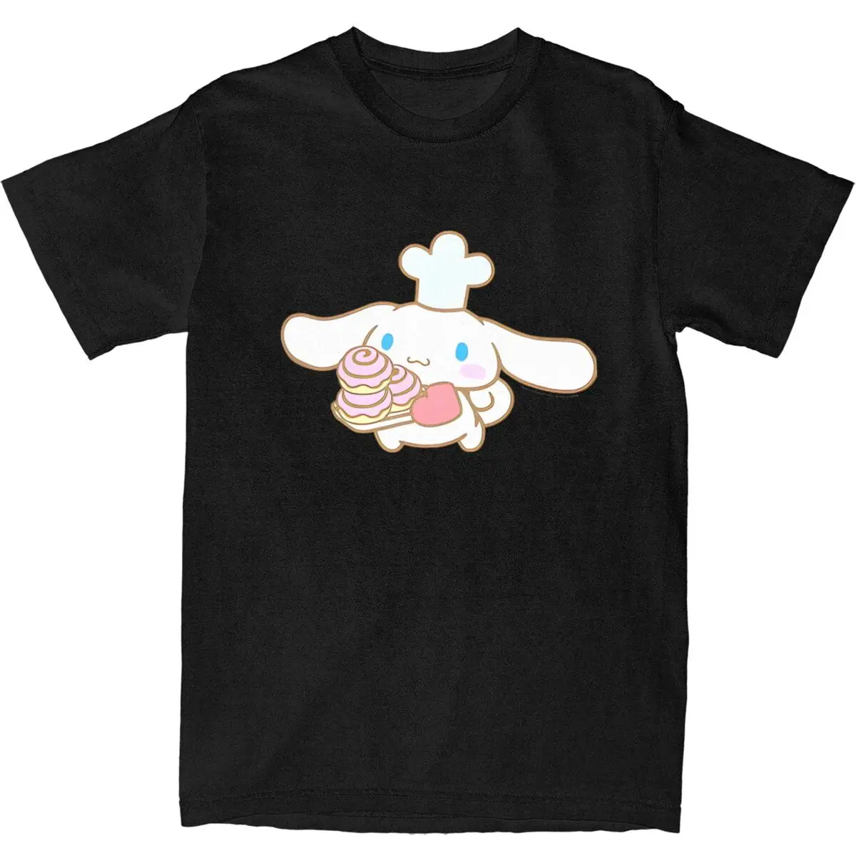 Cinnamoroll Cake T Shirt Summer Y2K Basic T Shirts Cotton Harajuku Tee Shirt For Mens Short Sleeves Printed Clothes