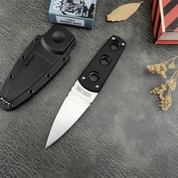 C/S 11SDT Secret Edge Neck Knife 440C Blade Black ABS Plastic Handle Survival EDC Camping Tool Outdoor Rescue Knife