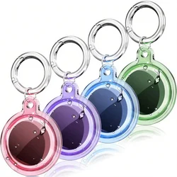 AirTag Case Waterproof Lossproof AirTag Keychain Case GPS Location Tracker for Pets Cats Dogs Luggage Backpack Keys