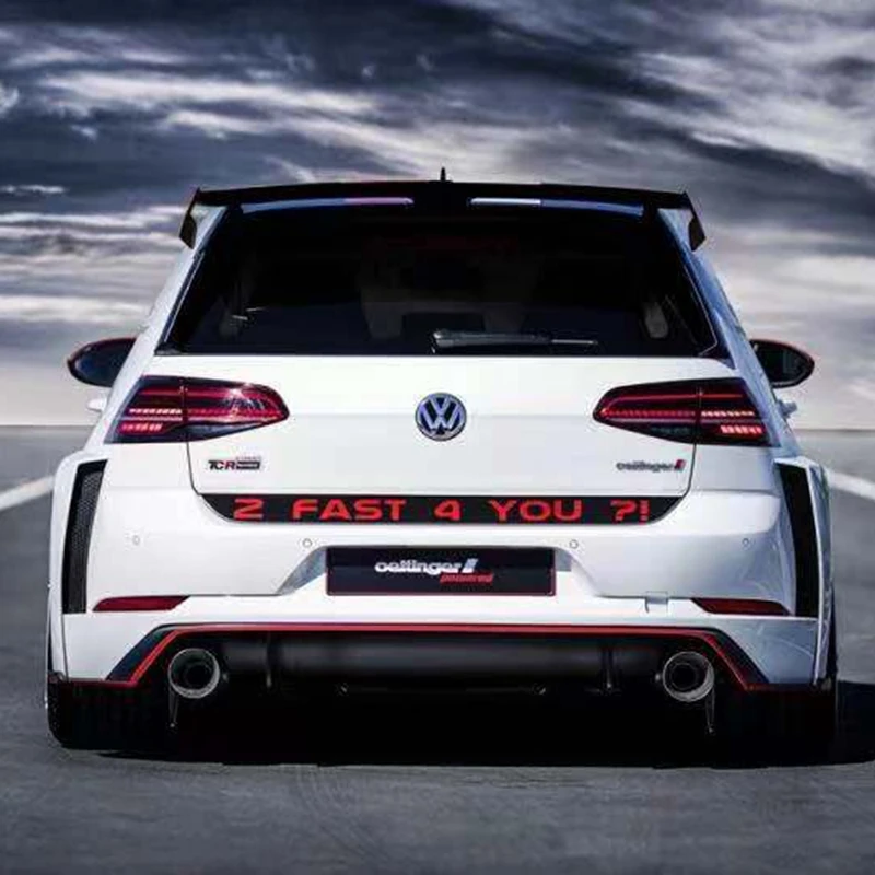 For Volkswagen GOLF MK7 MK7.5 Spoiler 2014-2018 GOLF 7 GOIF 7.5 Racing GT style Spoiler High Quality ABS