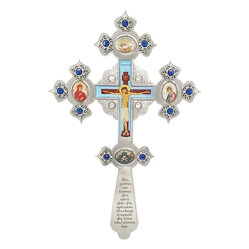 Orthodox Cross Jesus Crucifix Alloy Cross Wall Home Church Decoration Religous Christian Prayer крестик православный