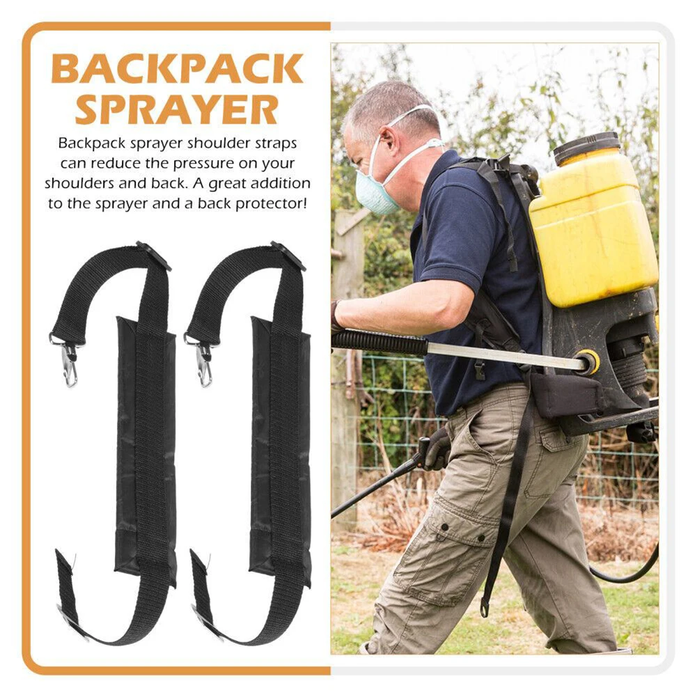 1Pair 2 Style Adjustable Sprayer Strap Backpack Sprayer Shoulder Straps Professional Black Cloth Belt Garden Sprayer Accessories