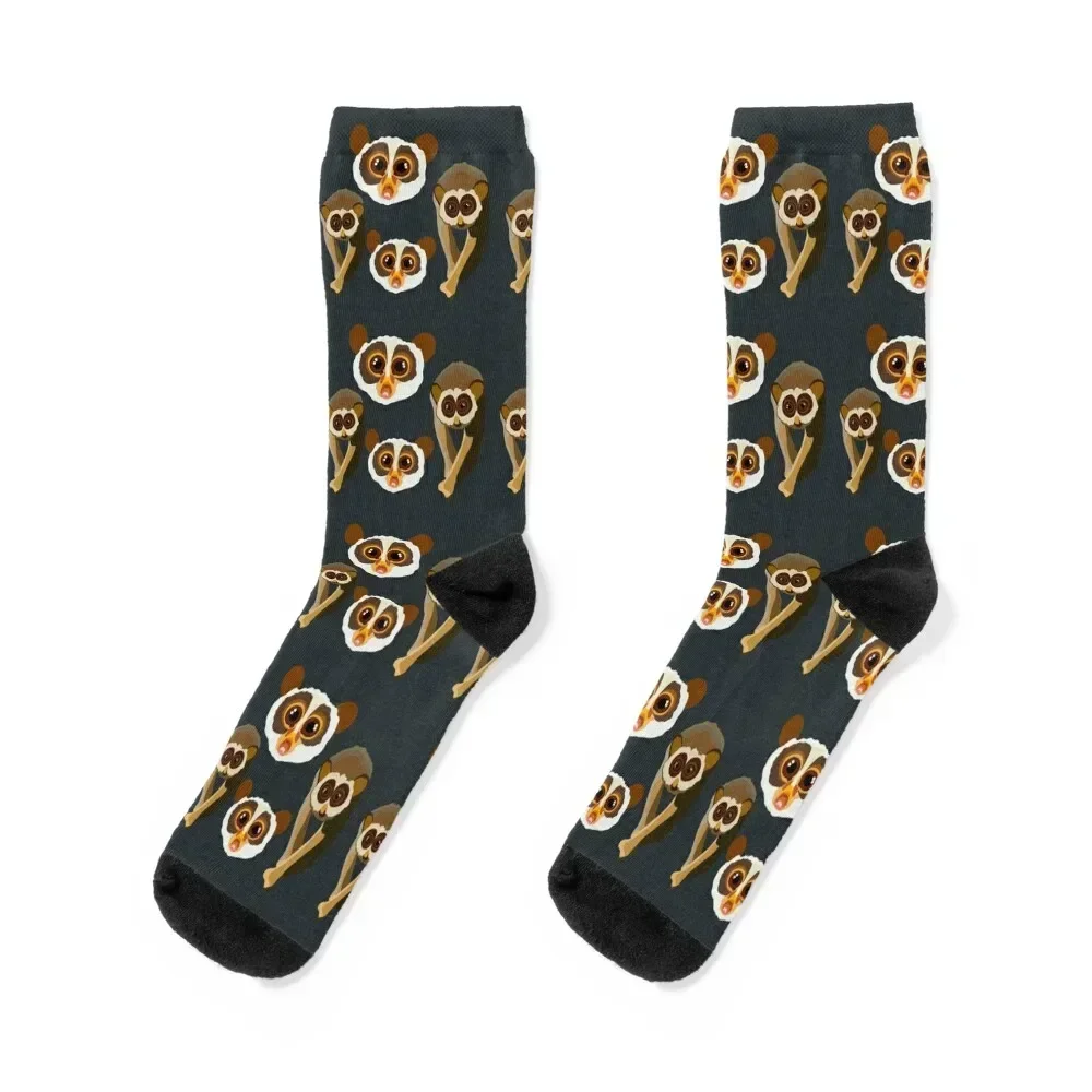 S is for Slender Loris Socks Argentina luxury designer sports and leisure Women's Socks Men's