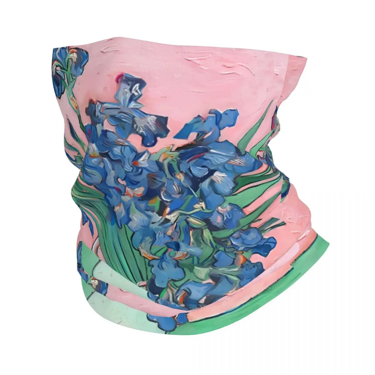 Van Gogh Starry Night Rose Sunflower Scarf Neckerchief Neck Face Mask Polyester