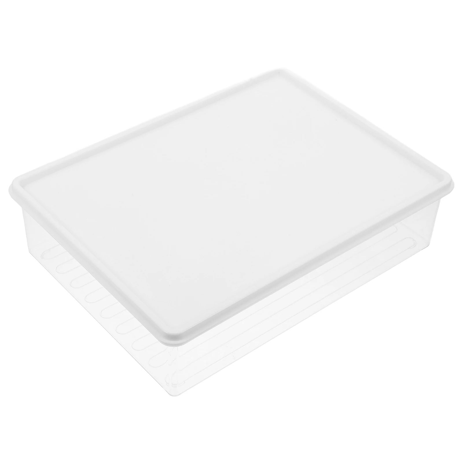 

Refrigerator Storage Box Transparent Kitchen Fruit Container Fridge Organizer Stackable Bins Food Preservation Veggie Case