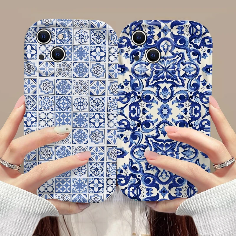 Fashion Retro Art Phone Case For Samsung Galaxy S26 S25 S24 S23 S21 S20 FE Plus Ultra F06 4G 5G 3D Wave Soft TPU Back Cover