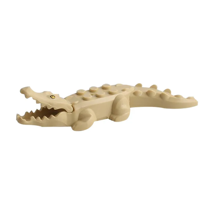 Zoo Krokodil Shark Freunde Mini Tier Set Action-figuren Bausteine Kinder Geschenke Spielzeug Tier Zubehör Ausrüstungen