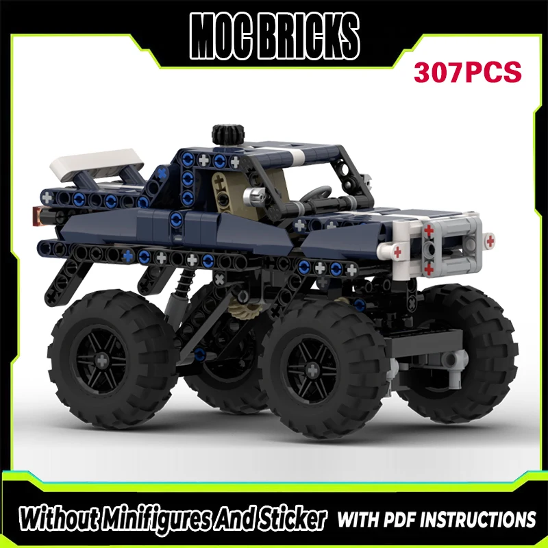 

Конструктор MOC: Модель гоночного автомобиля, классический внедорожник 4x4, модульная технология, подарки, праздничный набор для сборки, детские игрушки