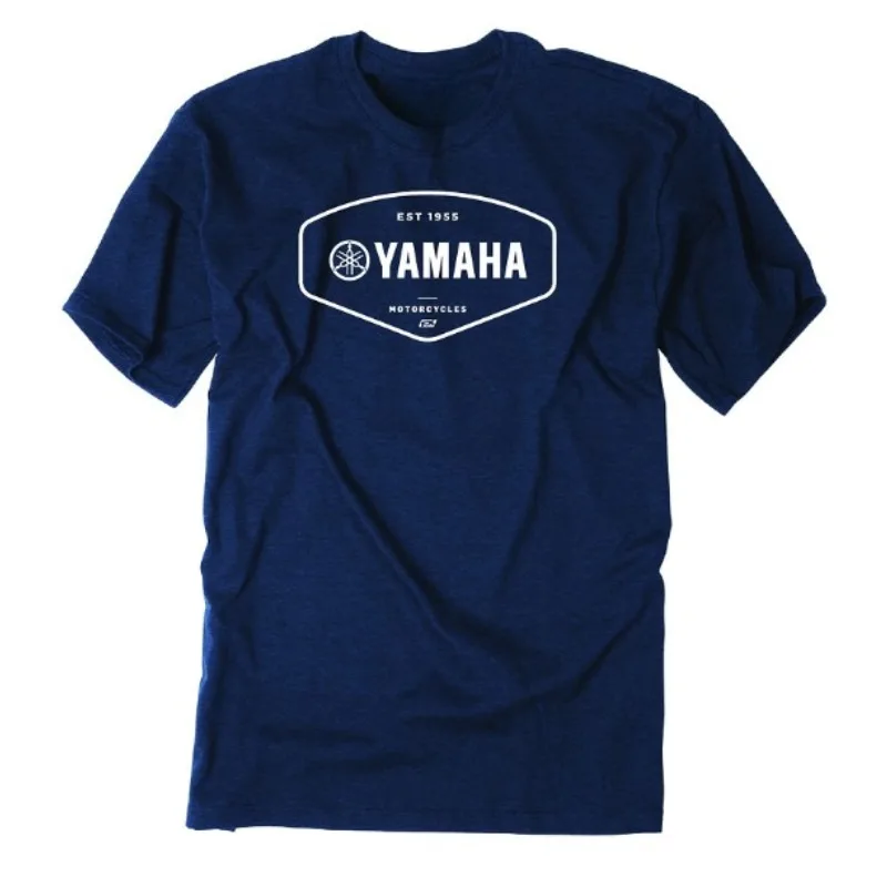 

Мужская хлопковая футболка Yamaha, винтажная летняя повседневная уличная одежда 2025 года, футболки с рисунком для любителей велосипедных брендов