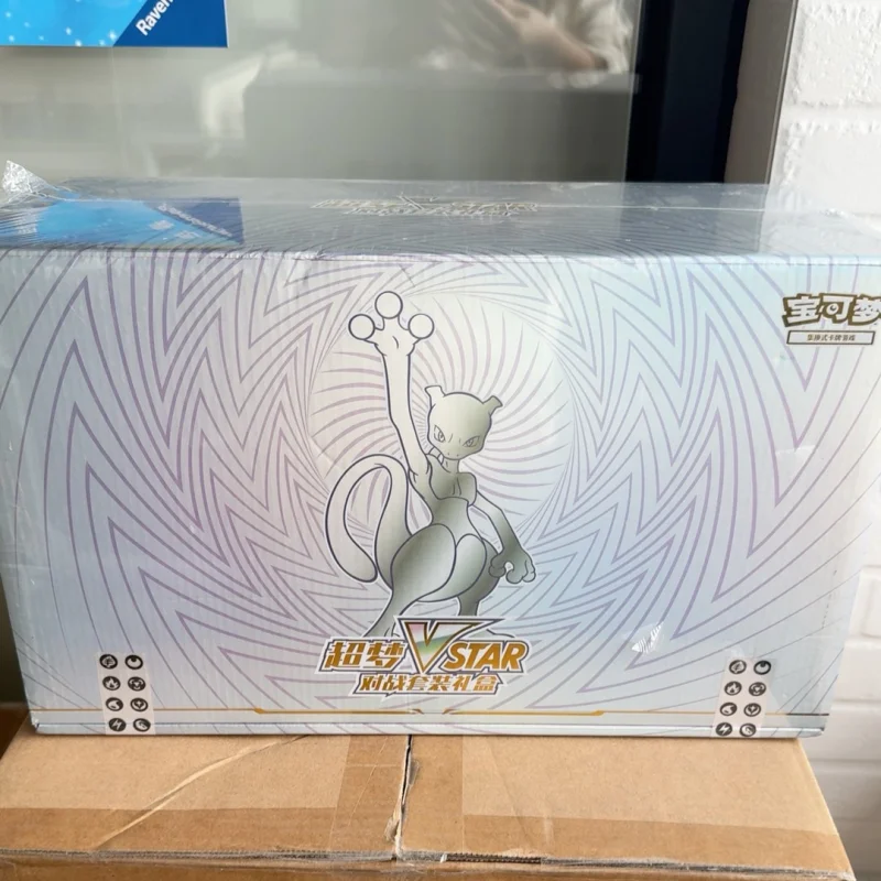 Hot 100% Original PokéMon Trading Ptcg Cards Game Simplified Chinese 8.0 Charizard Vstar Mewtwo Collect Suit Gift Box Child Gift
