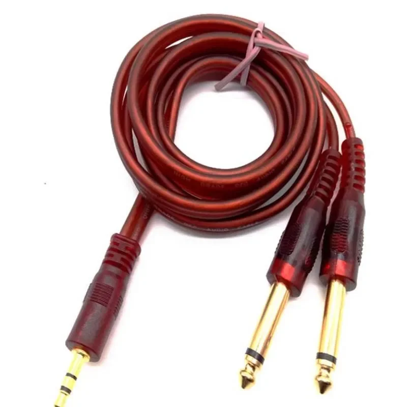 

Автомобильный аудиокабель длиной 1,5 м, двойной RCA-папа на двойной 6,35 мм 1/4 дюйма, штекер Remix, аудиокабель, автомобильные детали