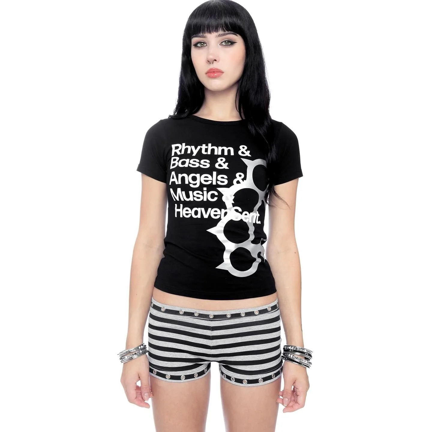 2000s الأمريكية القوطية الرجعية 90s ايمو بنات نمط اليابانية Y2k إلكتروني تي شيرت مطبوع Trashy خمر Harajuku قصيرة الأكمام تي شيرت