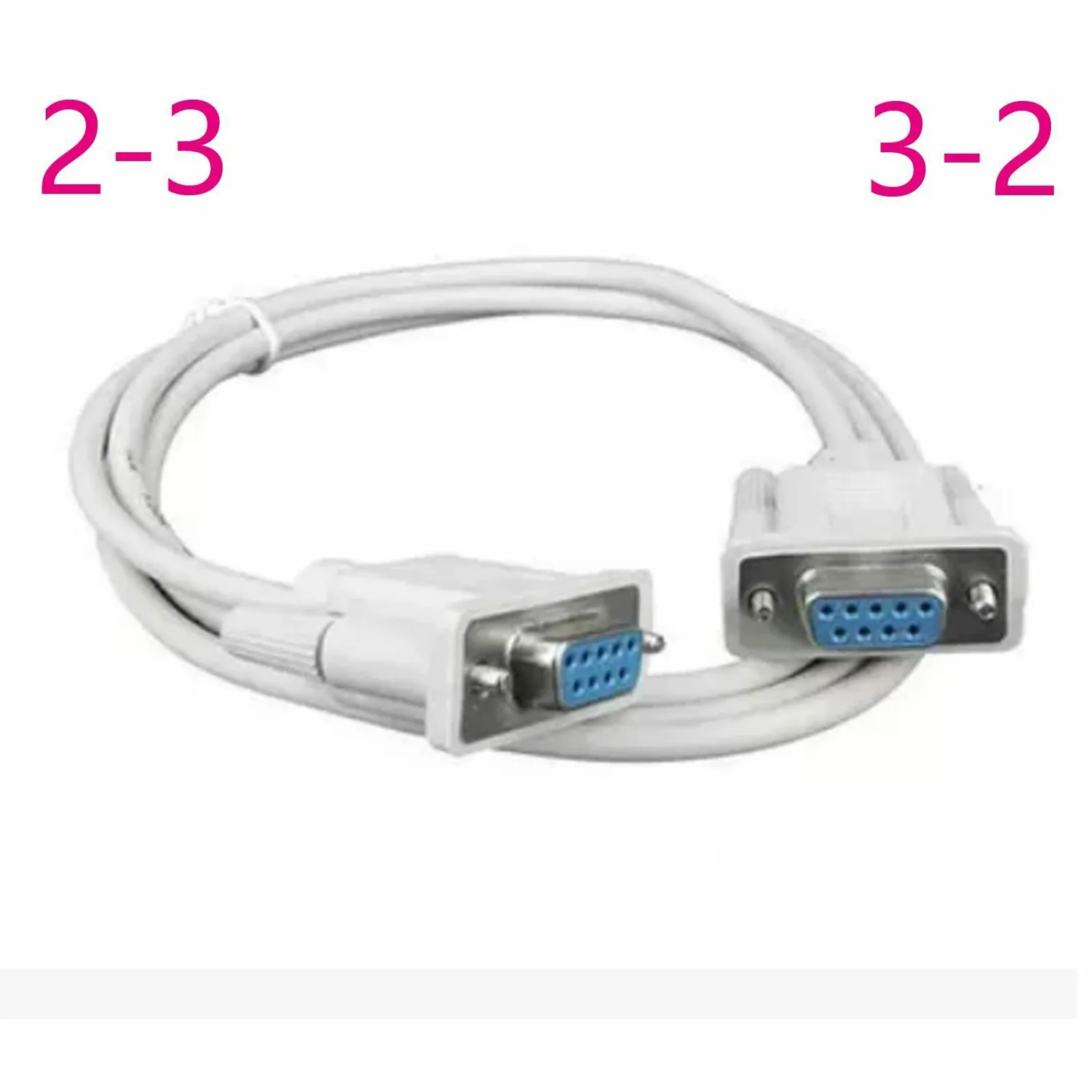 DB9 Serial Female to Female Rs232 rs-232 Com 2-3/3-2 Cross Wire cable 1.5M(5FT)
