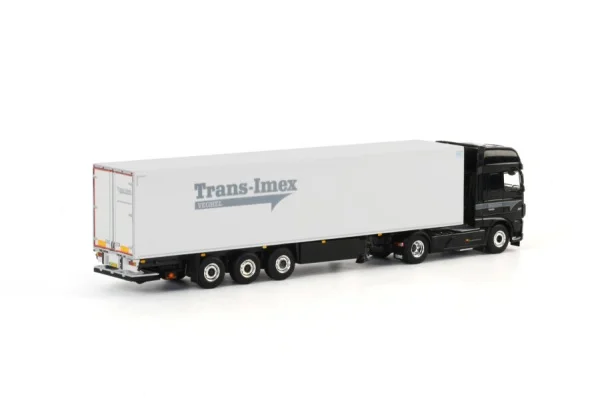 Alloy Model WSI 1:50 Scale DAF XF 4X2 Tag Axle Refrigerated,Cold Chain Container Transport Truck Vehicle Diecast Model 01-1465Z view 2