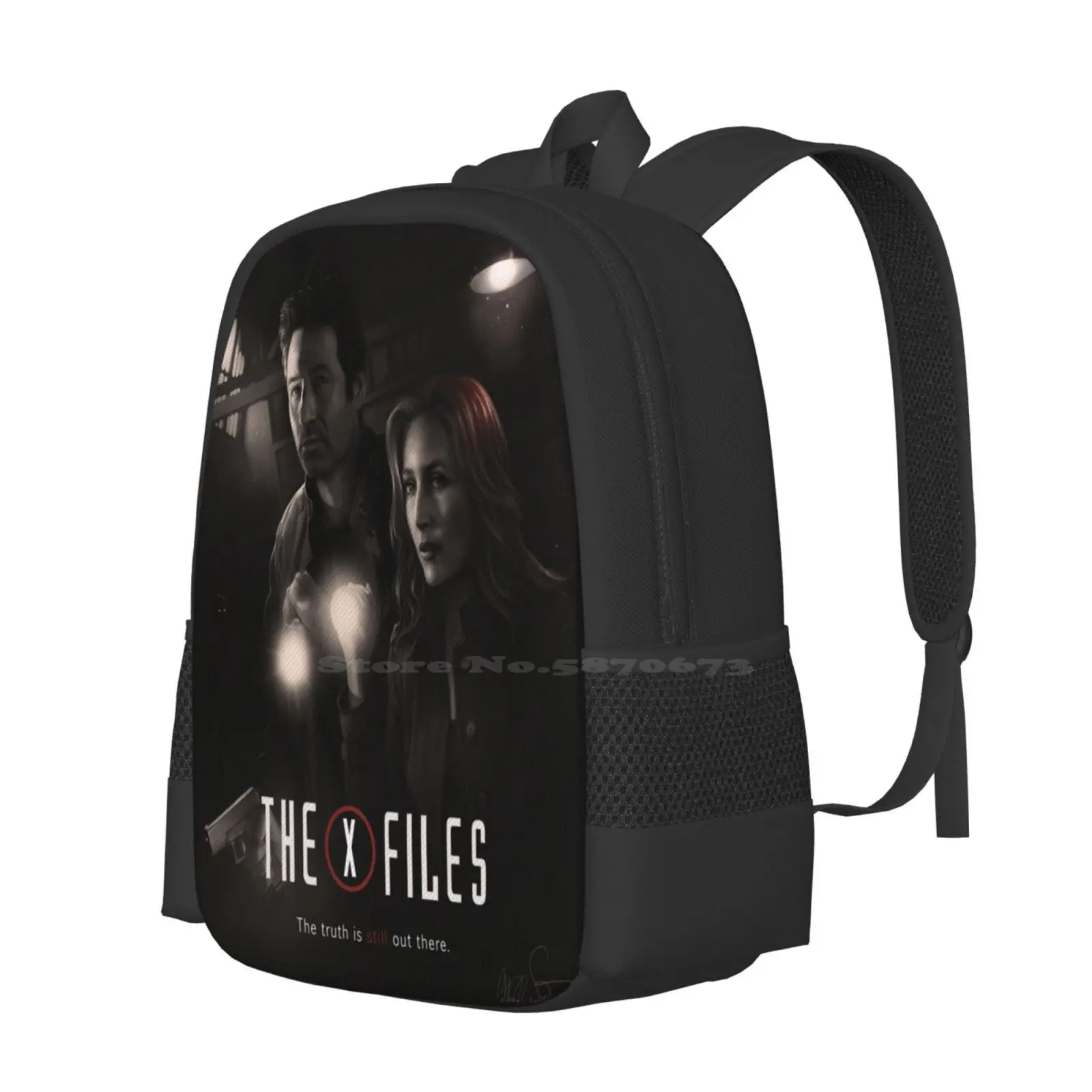 The x-files Poster S11 N ° 2 mochila para hombres, mujeres, niñas, adolescentes, The X Files, FFC, Gillian, Anderson, David Duchovny