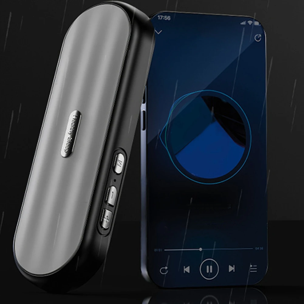 Under Pillow Bone Conduction Sleep Aid Bluetooth Speaker Music Box White Noise Support TF Card Timed Shutdown Black