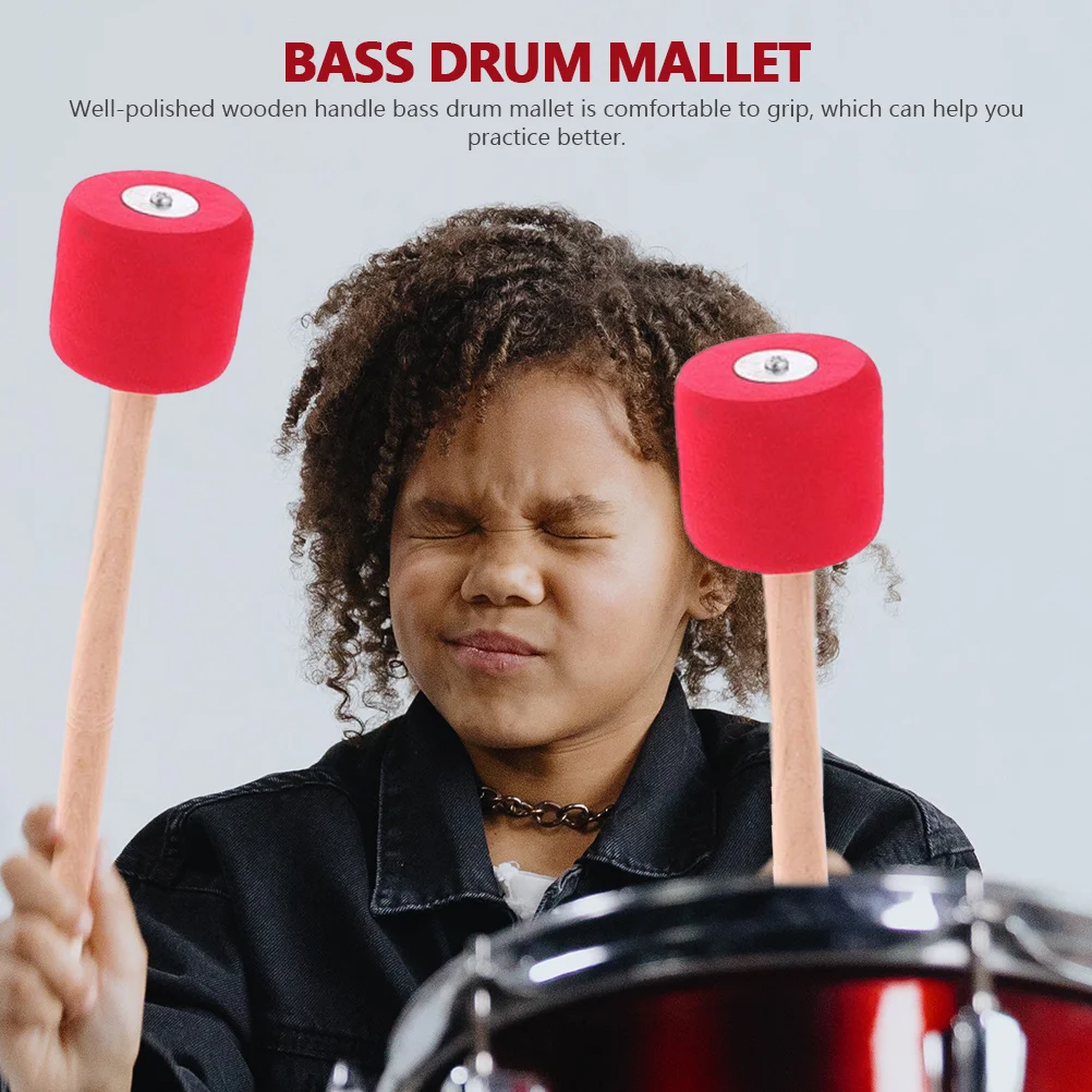 

2 Pairs Drum Sticks Drumsticks Accessories Mallet Hammer Bass Beater Eva Foam Musical Instrument Beaters