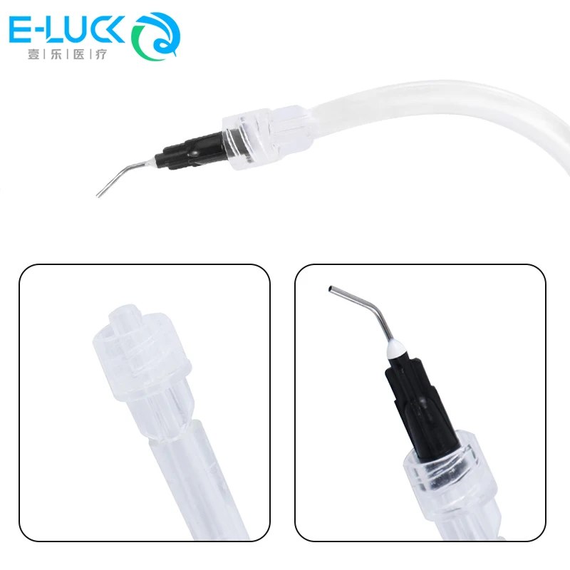 Dental Aspirator Tips Disposable Saliva Ejector Aspirator Suction Pre-Bent Syring Needle Tip Dentistry Instrument