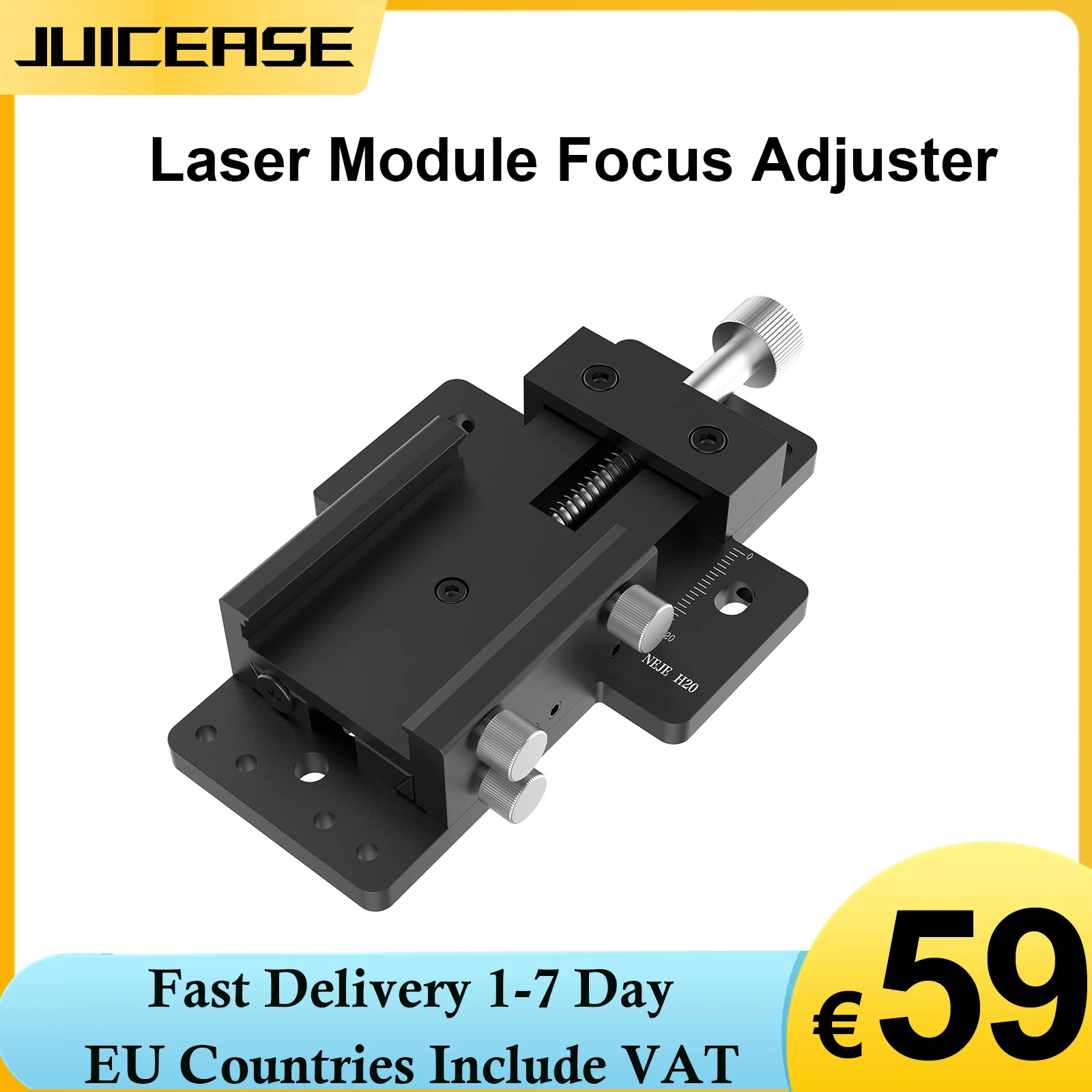 NEJE H20 Slid Lifting Device Laser Module Focus Height Adjuster CNC Slider Z Axis Adjuster Bracket For Cutting Laaser Engraving