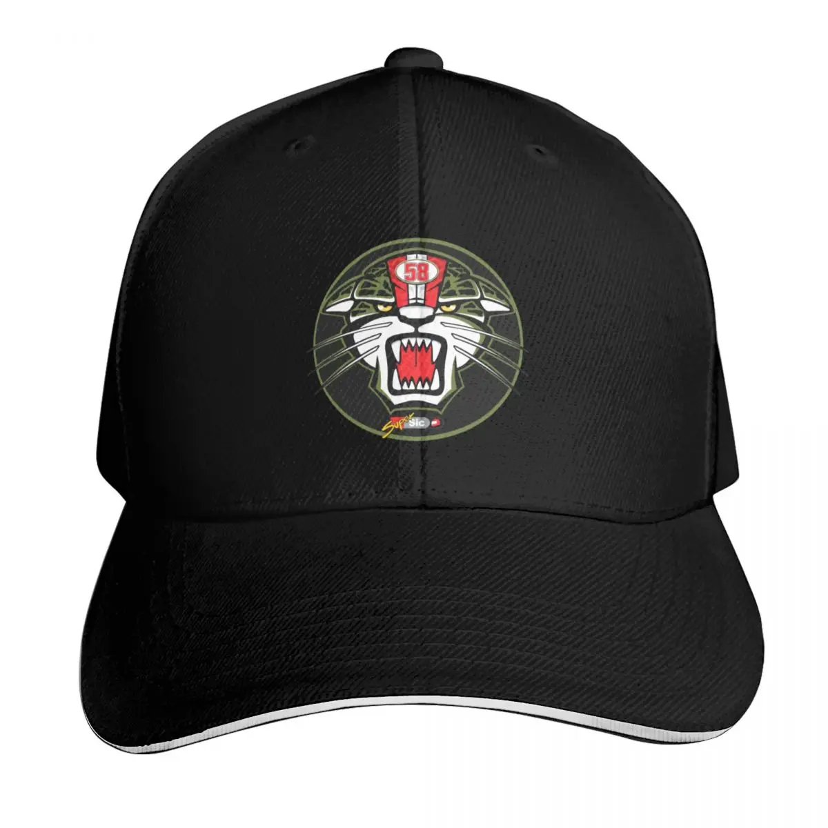 Marco Simoncelli Tiger Baseball Cap Casual Daily Wear Quick Dry Performance Cotton Twill Breathable