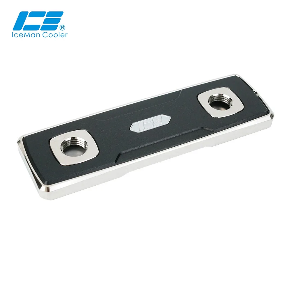 IceManCooler Direct Touch Memory Chip RAM Water Block For 4 RAM Socket Overclock Copper Cooler ,Full Nickel,G1/4