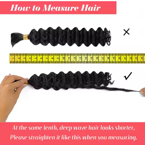 Human Braiding Hair Deep Wave Bulk for Braiding No Weft Deep Curly Braiding Hair for Boho Braids Brazilian Virgin Human Hair - Image 4