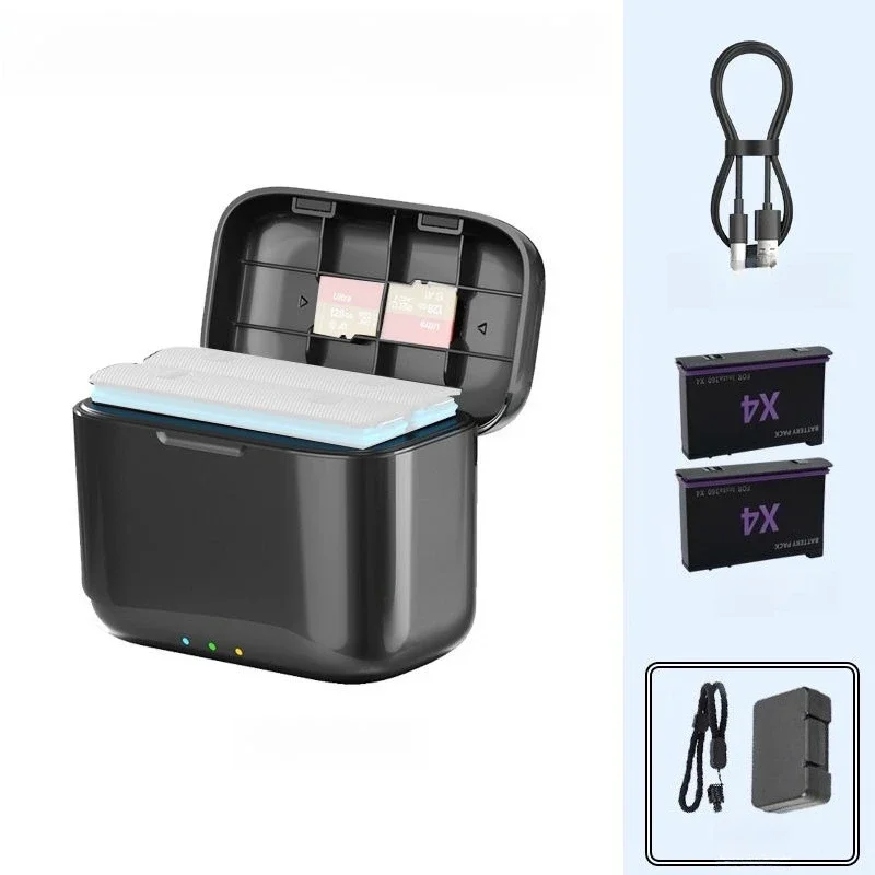 For Insta360 X4 battery fast charging charging case X4 storage charger accessories