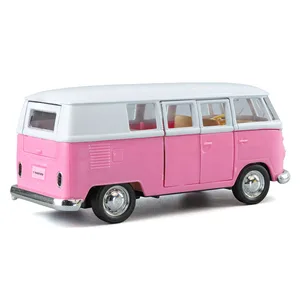 1:36 Retro T1 Buses Transport Cars Diecast Metal Vehicle Model Hot Wheels Premium Collect Metal Auto in Miniature Gift Children Children Toy Boys 12 Main Miniature Carrier Sales - №10