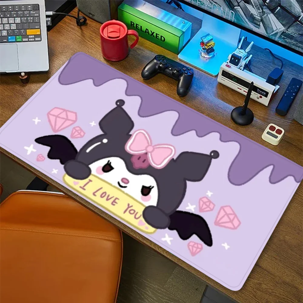 

K-Kuromi-I Cartoon Mousepad Mousepad New Arrivals Large Gaming Mousepad L XL XXL Gamer Mouse Pad Size For Keyboards Mat