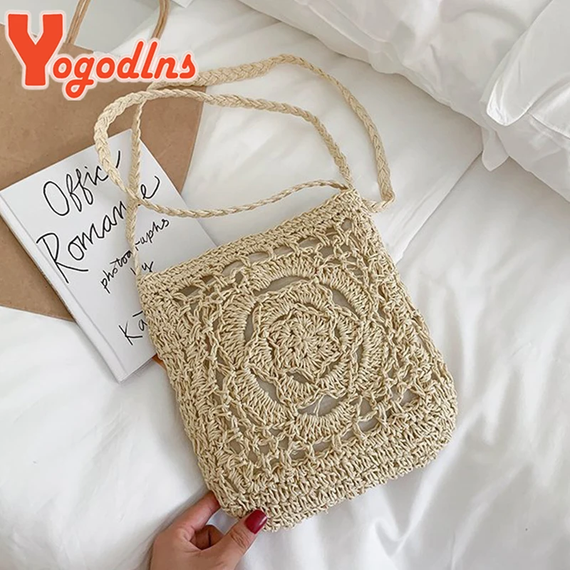 New Straw Bag Bohemian Beach Bag Women Crochet Crossbody Ultralight Shoulder Bag Women Small Bolsos Feminina