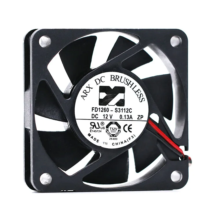 Original ARX 6015 FD1260-S3112C DC12V 0.13A 6cm silent fan