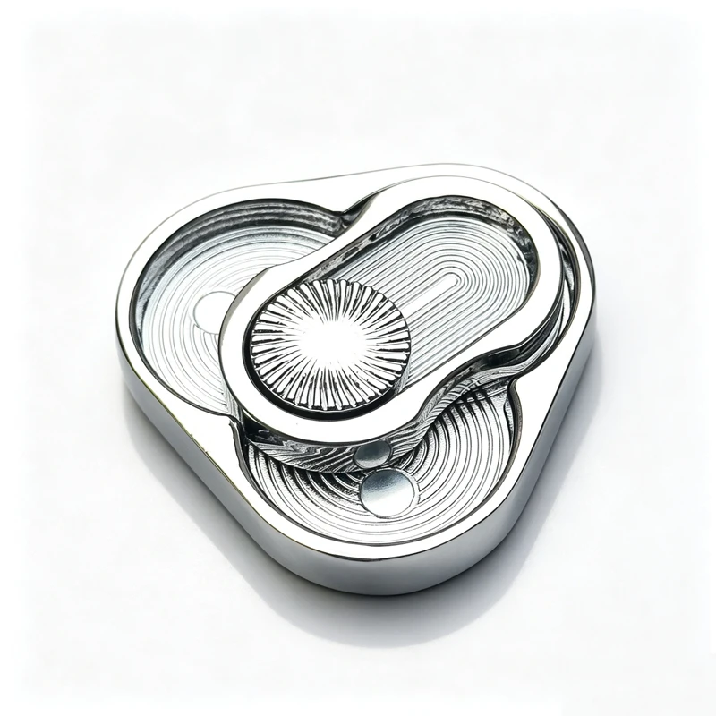 Triangle Magnetic Fidget Slider Haptic Clicker Push Card Stress and Anxiety Relief for Adults Office Fun Cool EDC Gadgets Gifts