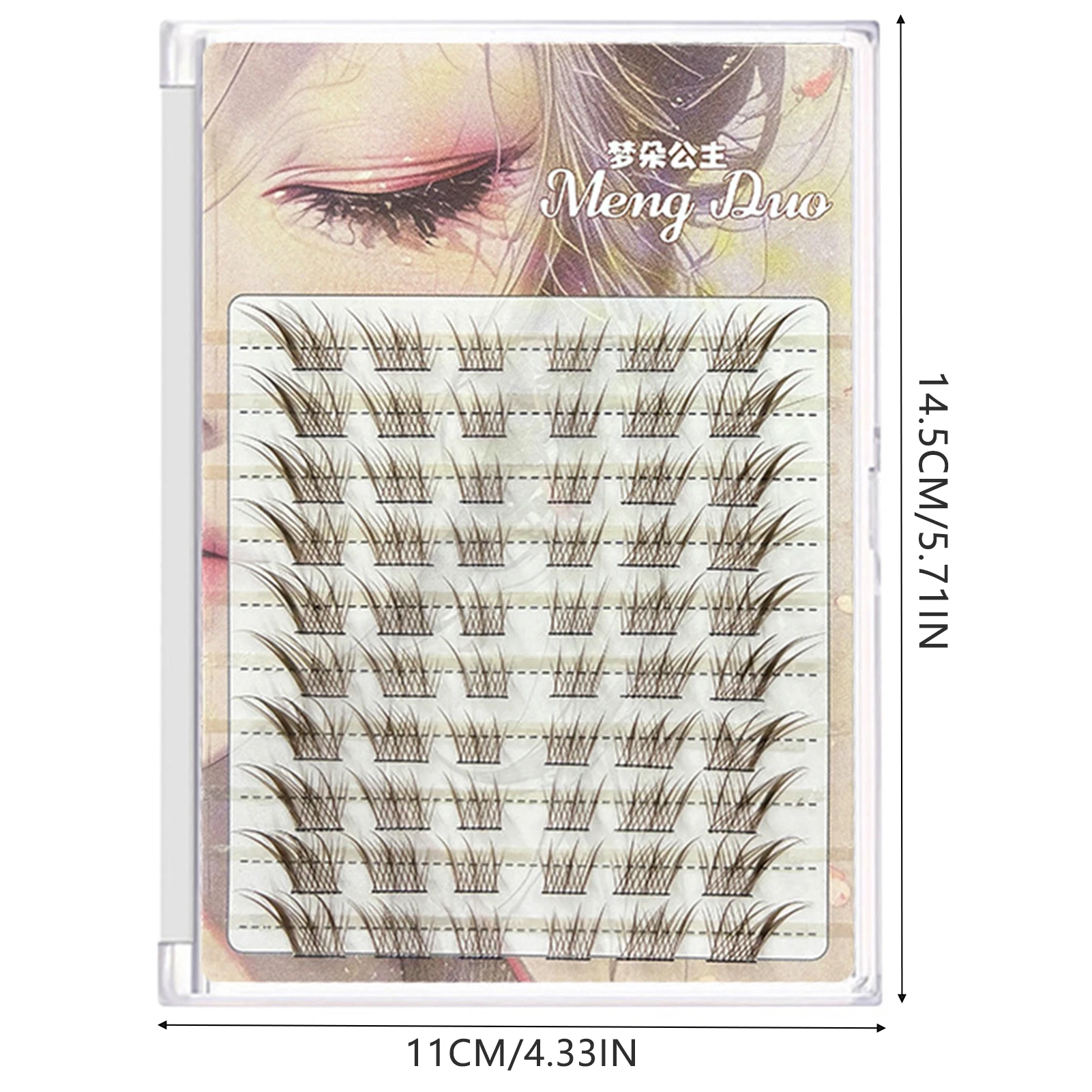 Black Tea Brown False Eyelashes Extension Soft Curly Realistic Natural Charming Cosplay Lashes for Women Girls Daily Party Use