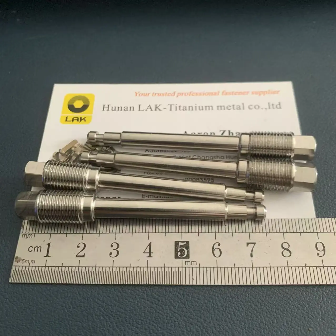 M10x1.0x61 68 74 Gr5 رأس سداسي عمود/دبوس من التيتانيوم لفرامل المحرك #1