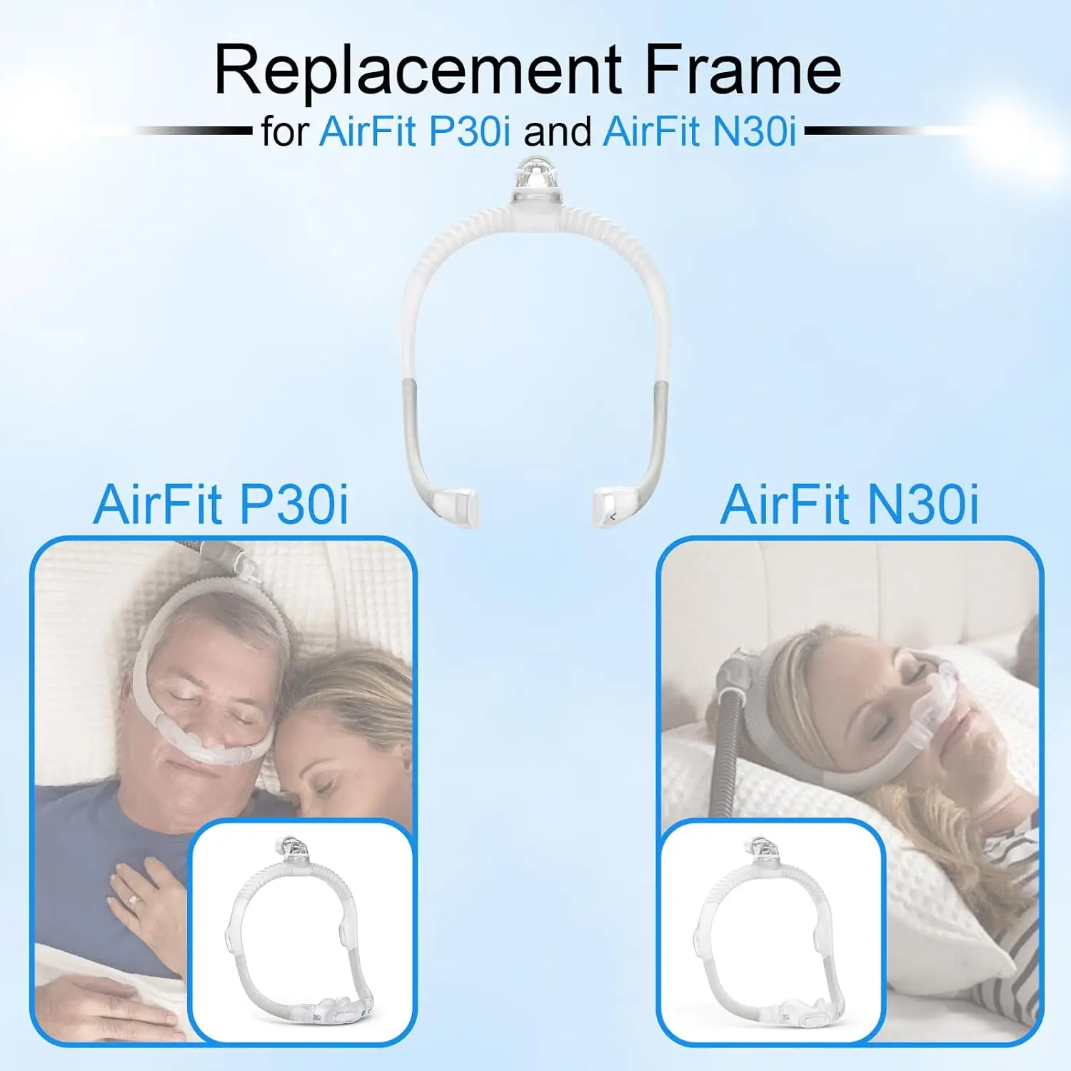 P30i N30i Frame, Suitable for CPAP P30i N30i Nasal Pillow Mask, Single Replacement Frame view 6