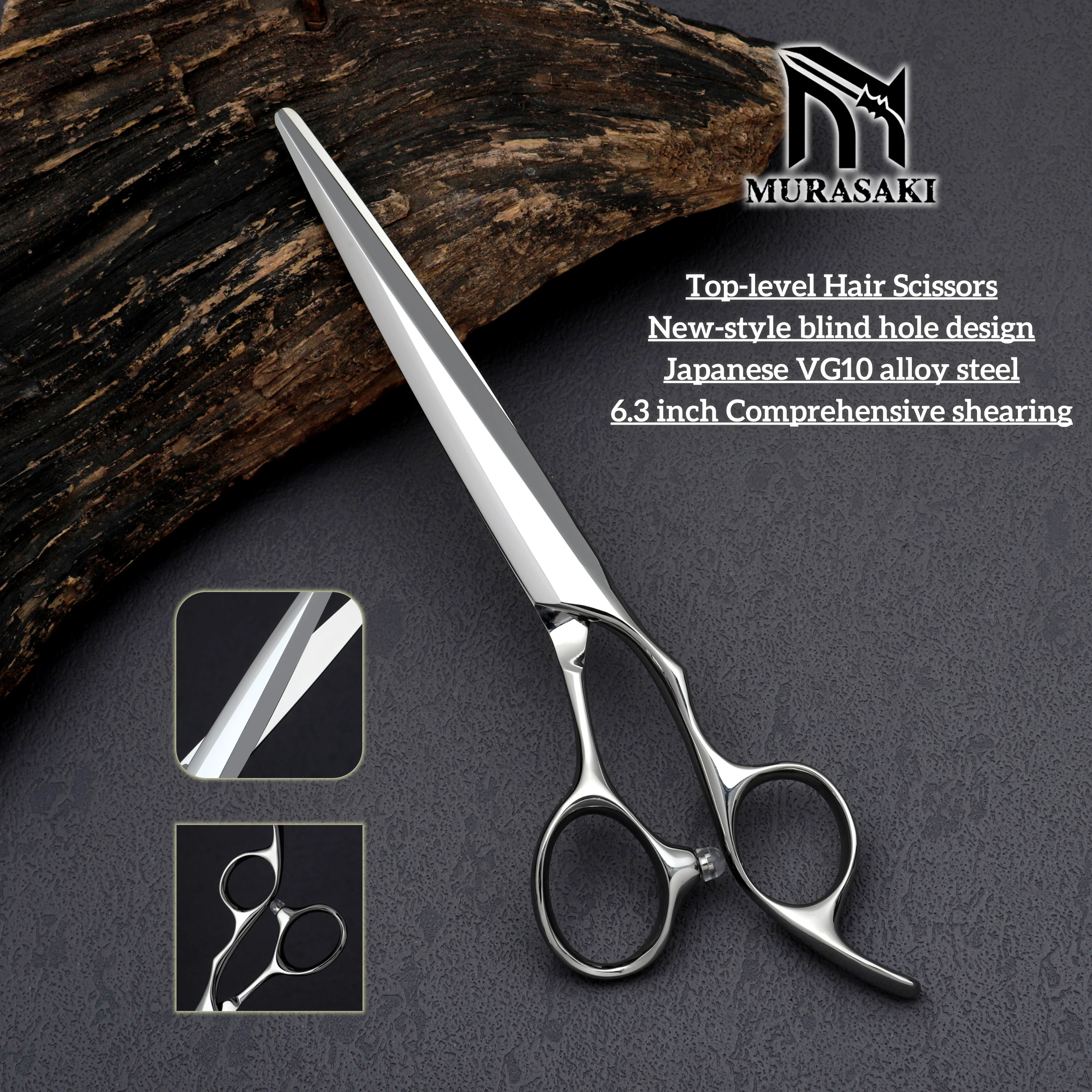 ciseaux-a-cheveux-professionnels-murasaki-conception-speciale-de-trous-aveugles-fabriques-par-l'acier-vg10-du-japon-63-pouces-pour-poignee-de-conception-ergonomique