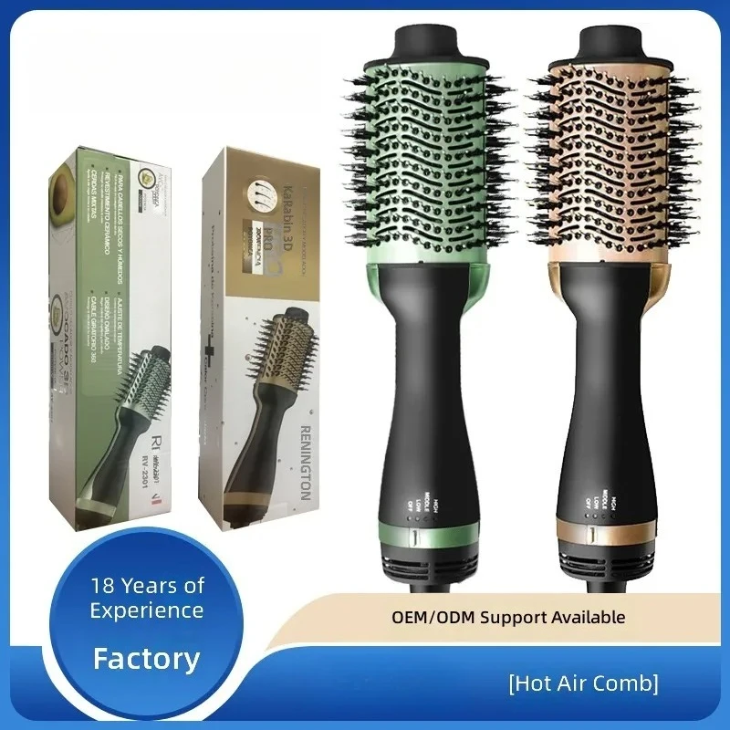 for 3 in 1 Multi Functional Curling Iron Hot Air Comb Hair Styling Straightening Brush Roll and Straighten Hair Blow Dryer