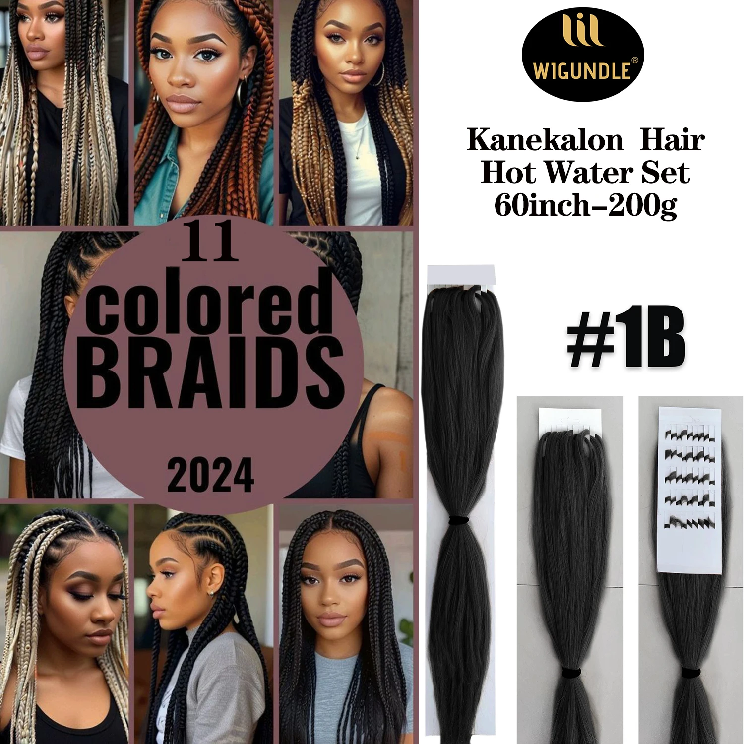 Upgrade Easy Braiding Hair 60Inch 200g Pre Stretched Itch Free Crochet Twist Hair for Braids Yaki texture Extensions for Women