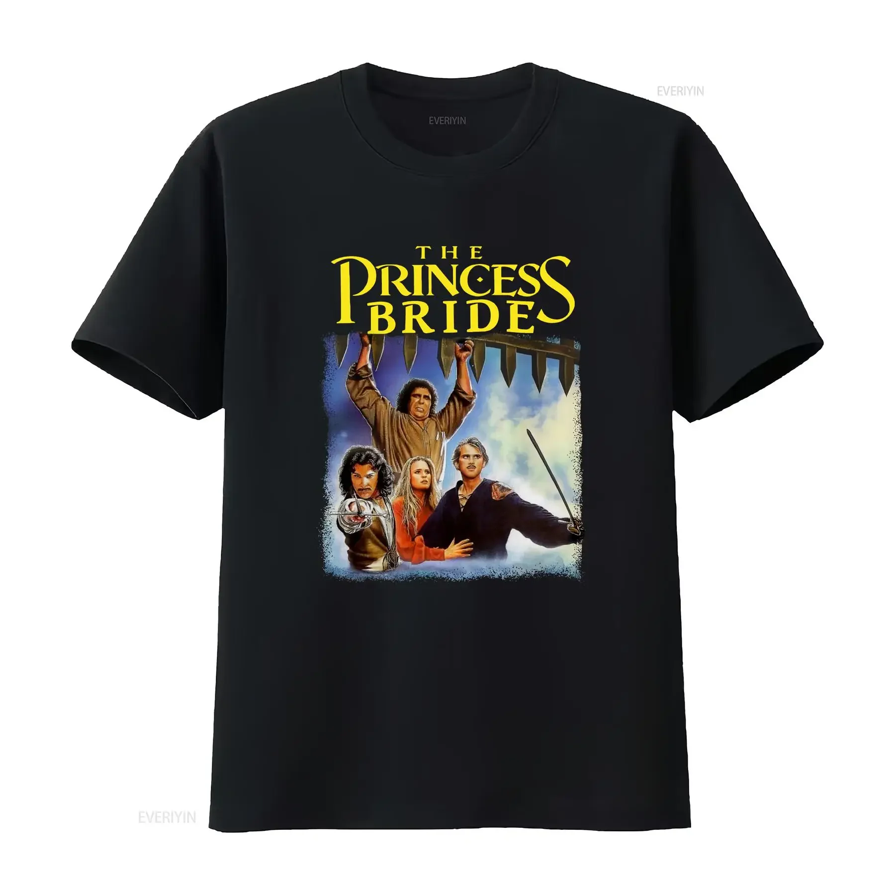 The Princess Bride T Shirt 80's Retro Movie Storybook Love  vintage Washed streetwear Casual Unisex Top For Everyday Wear