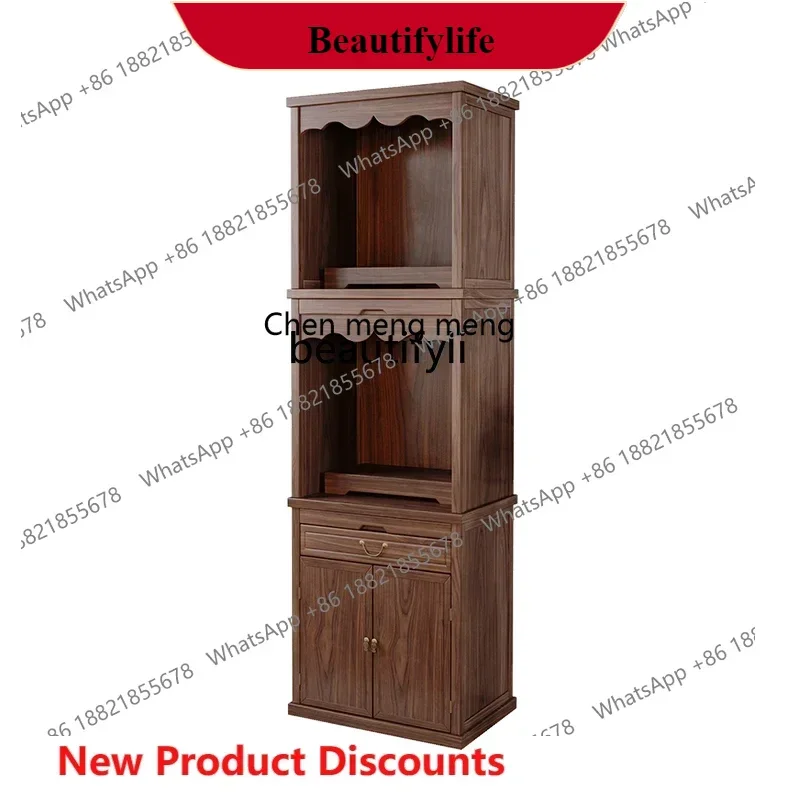 G153 新しい中国仏教の仏壇服飾収納棚無垢材富の神家庭用観音菩薩仏壇キャビネットリビングルーム祭壇モダン