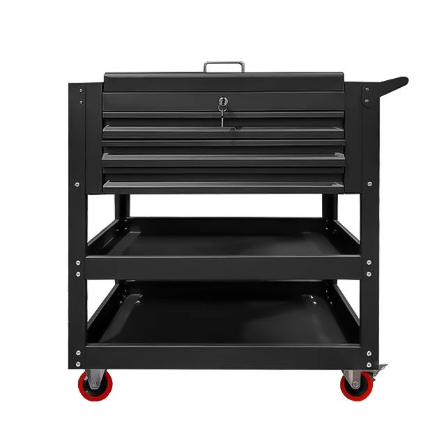 OEM/ODM High Quality Utility Powder Coated Cold Iron Foldable Tool Cart With 6 Layers