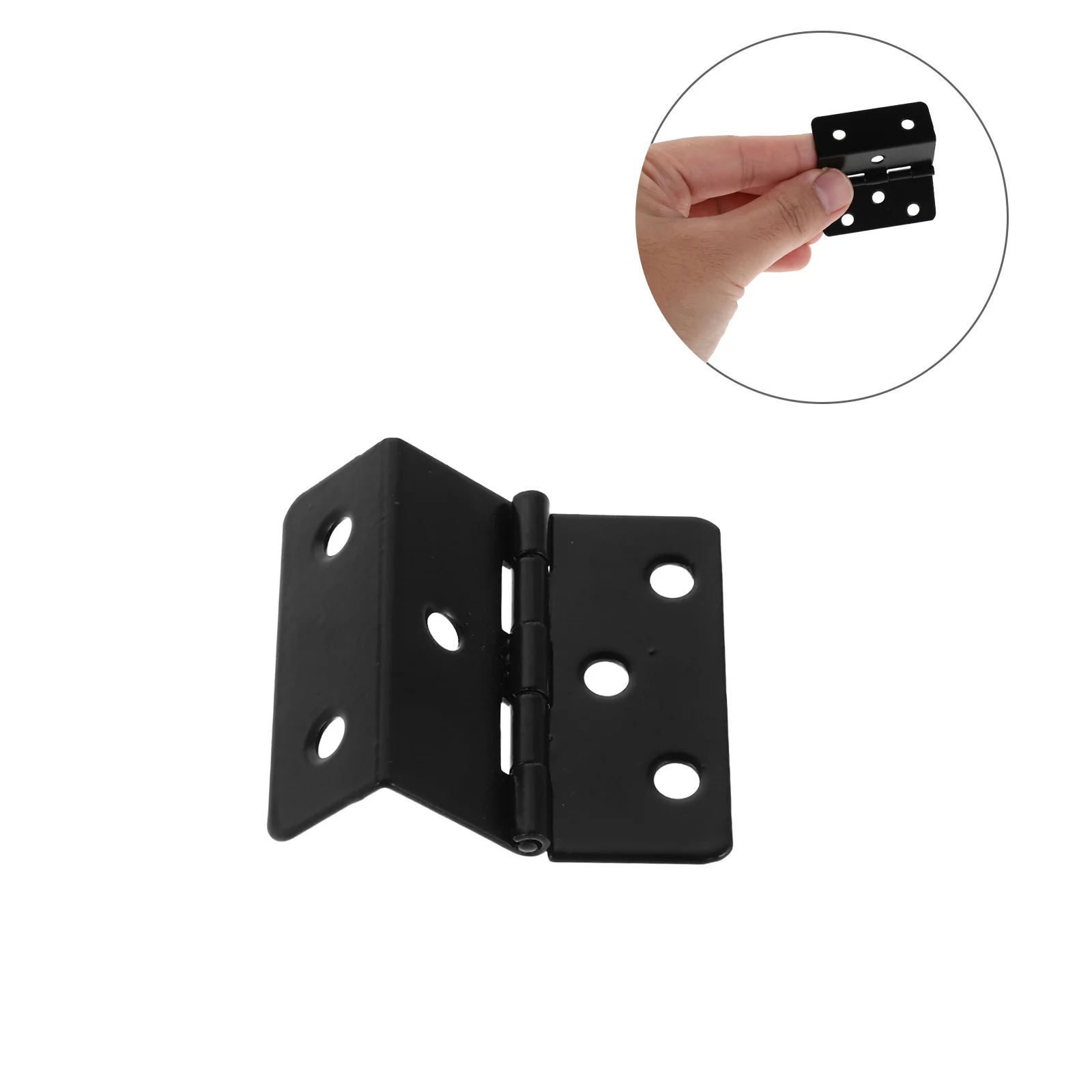 

20pcs Folding Cabinet Hinge 1.69X1.57'' 6-Hole Right Angle Clip For Jewelry Box Wooden Chest Drawer Wardrobe Diy Hardware