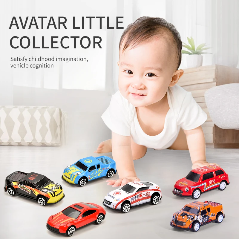 20-30Pcs/set Mini Car Set Inertia Pull Back Cars for Boys Plastic Vehicle Model Collection Toys Birthday Gift for Kids Toddler