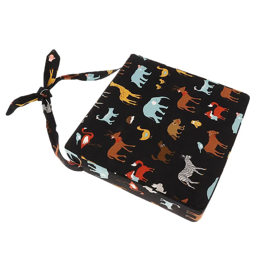 وسادة مقعد معززة للكرسي العالي للأطفال الصغار على شكل حيوان، غطاء قابل للفك #5