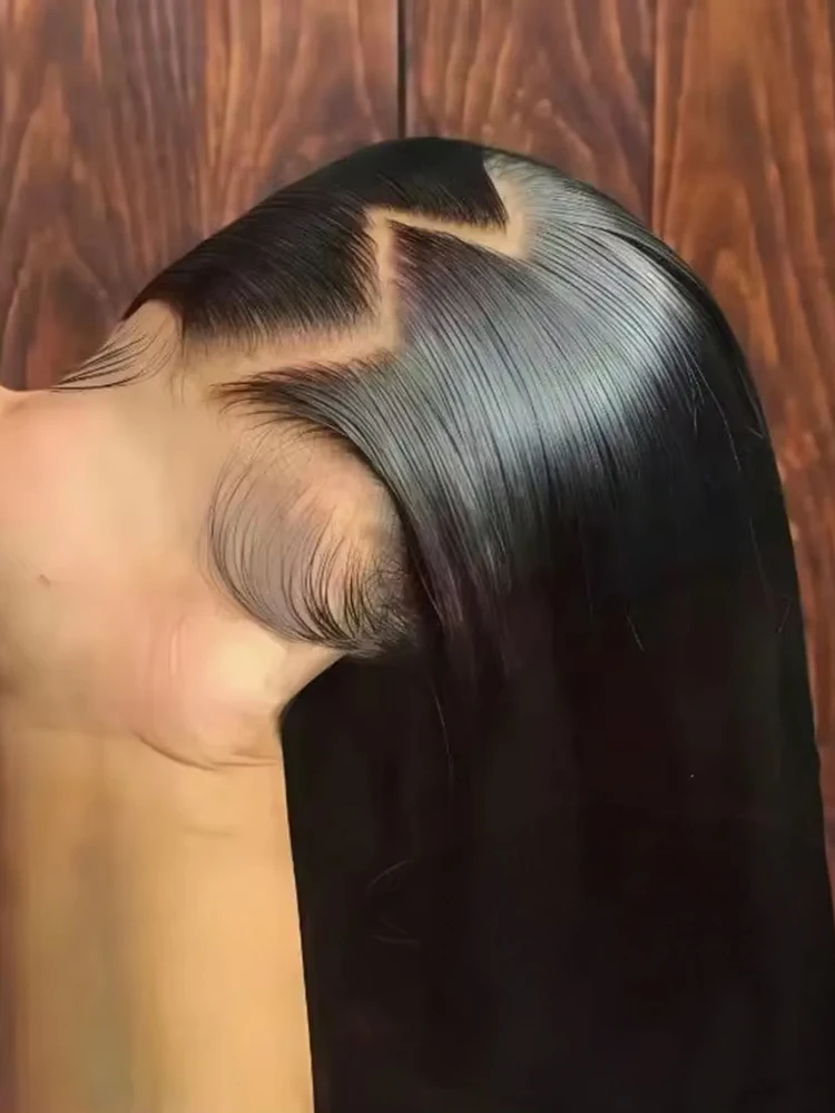 

100% натуральные волосы из Малайзии, парик из человеческих волос 13x6 Bone Straight с кружевной передней частью, 30-40 дюймов, парик 13x4 с кружевной фронтальной частью для женщин, предварительно выщипанные волосы