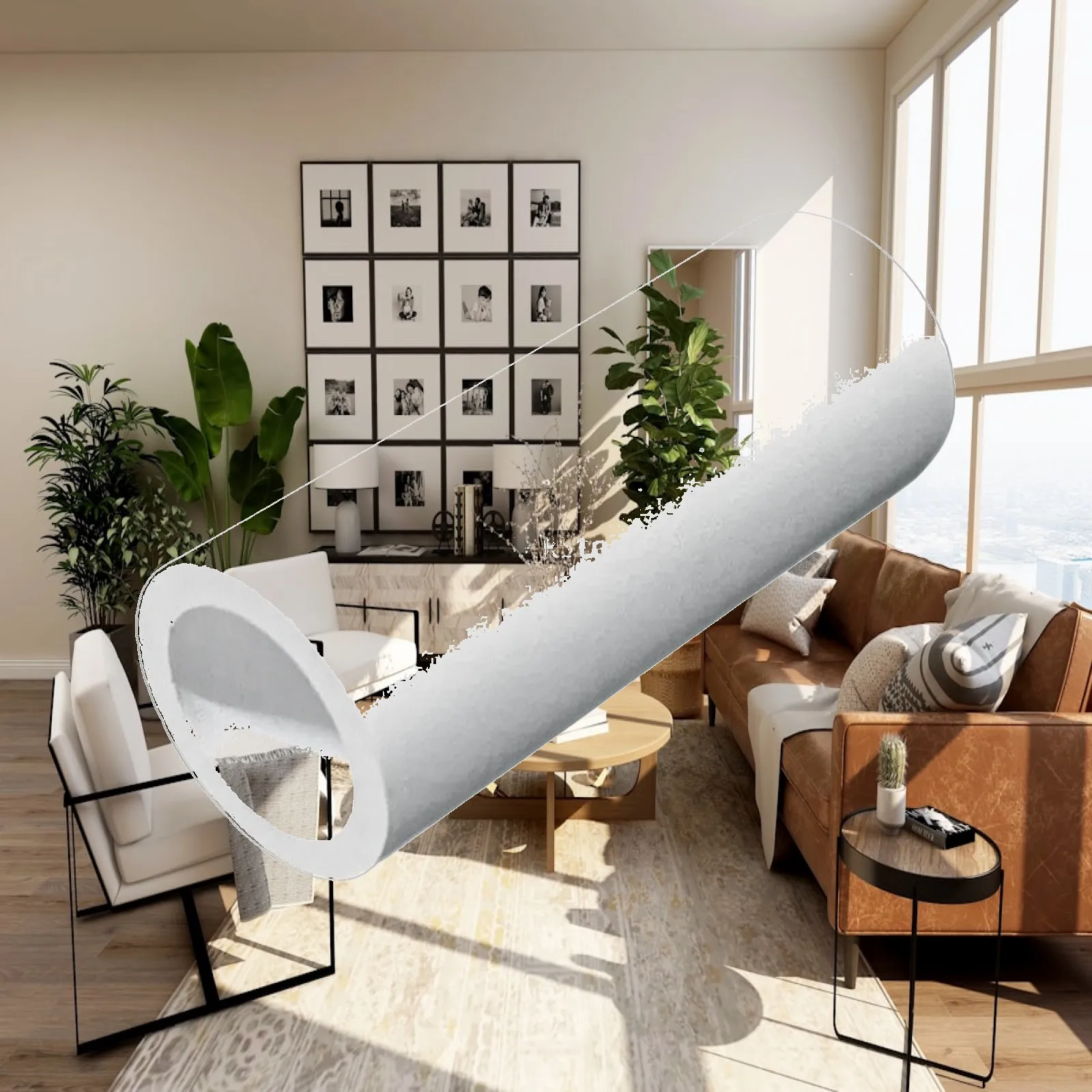 Acrylic Co2 Diffuser Tube for External Aquarium Co2 Disperser Replacement Part Kit
